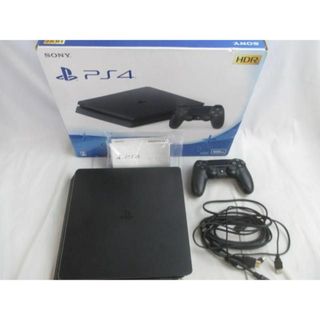 品 ゲーム PS4本体 CUH-2100A ジェットブラック 500GB コントローラー・ケーブル・箱付き 動作品