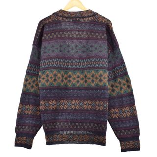 古着 THE ITALIAN SWEATER CO 総柄 ウールニットカーディガン ... INTERNATIONAL 総柄 ウールニットセーター イタリア製 メンズXL /eaa338714