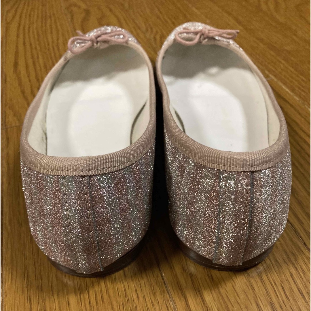 レペット バレエシューズ ラメ グリッター加工-