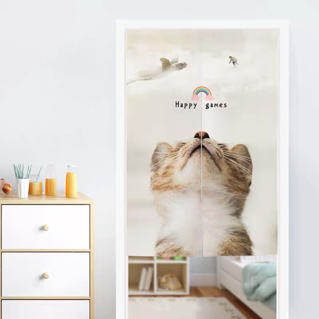 のれん ロング 暖簾 85×150 間仕切り 洋風 輸入雑貨 猫柄cat ネコ | フリマアプリ ラクマ のれん ロング 暖簾 85×150 間仕切り 洋風 輸入雑貨 猫柄