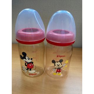 ディズニー(Disney)のPigeon哺乳瓶150ml ディズニー　※片方キャップなし！！(哺乳ビン)