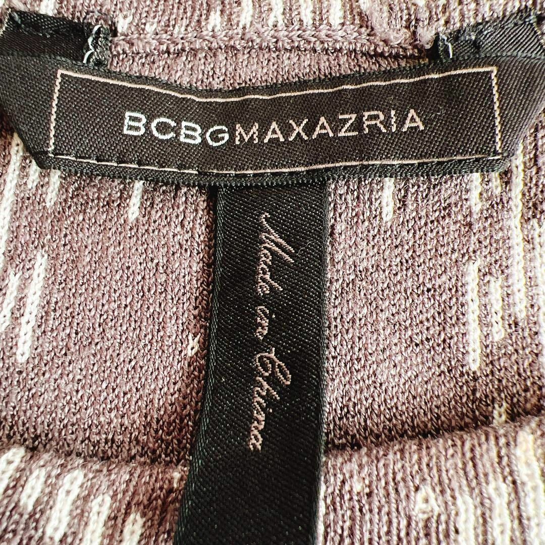 BCBGMAXAZRIA(ビーシービージーマックスアズリア)のBCBG MAXAZRIA シルク70％ アラベスク柄 ニット プルオーバー レディースのトップス(カットソー(長袖/七分))の商品写真