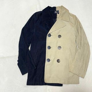 636 希少 POLO RALPH LAUREN ツートンジャケット ダブル 綿