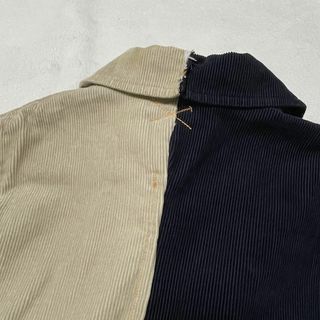 636 希少 POLO RALPH LAUREN ツートンジャケット ダブル 綿