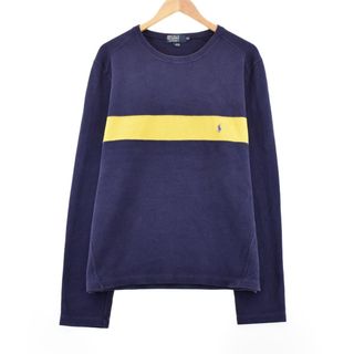 ラルフローレン(Ralph Lauren)の古着 ラルフローレン Ralph Lauren POLO by Ralph Lauren ワンポイントロゴスウェット トレーナー メンズL /eaa330077(スウェット)