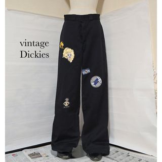 ディッキーズ 90s USA製 TALON製ジップ ワイドパンツ チノパン-