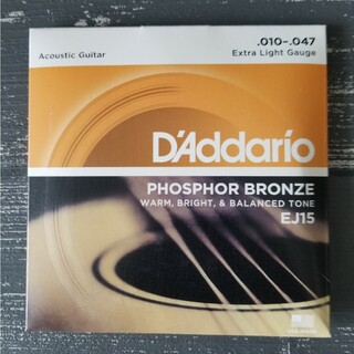 新品　D'Addario ダダリオ アコースティックギター弦 EJ15(弦)
