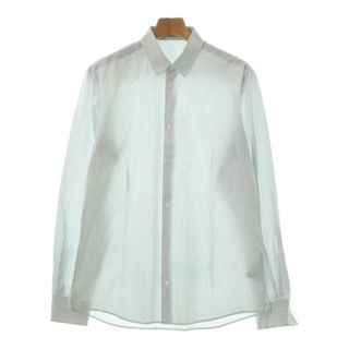 美品 ボッテガヴェネタ BOTTEGA VENETA UNIFORM シャツ ロングスリーブ コットン 無地 トップス メンズ 38(M相当) ホワイト