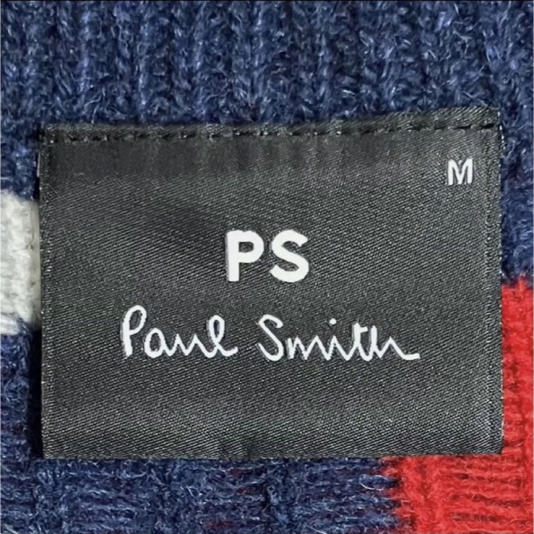 【人気】Paul Smith　ポールスミス　フロートジャガードクルーネックニット