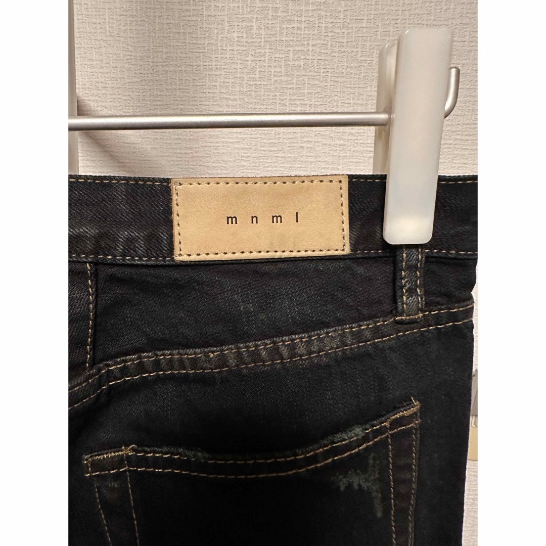 mnml(ミニマル)のmnml / ミニマル ダメージジーンズ 裾ジップ付き　28インチ メンズのパンツ(デニム/ジーンズ)の商品写真