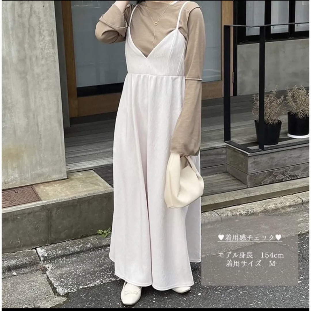 しまむら(シマムラ)の入手困難!しまむらルナシオンウェーブキャミワンピース レディースのワンピース(ロングワンピース/マキシワンピース)の商品写真