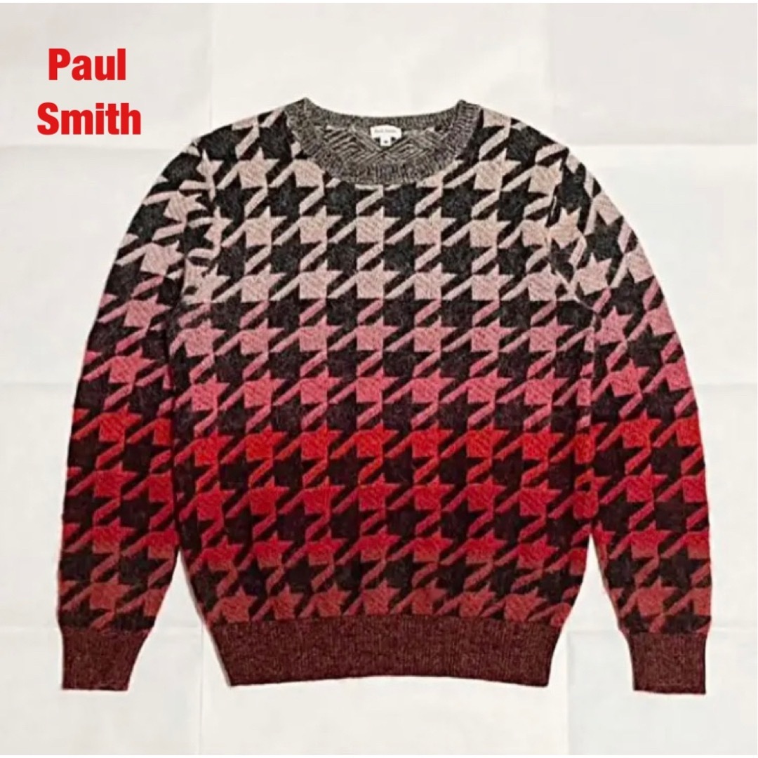 希少】Paul Smith DOG TOOTH JACQUARD KNIT-