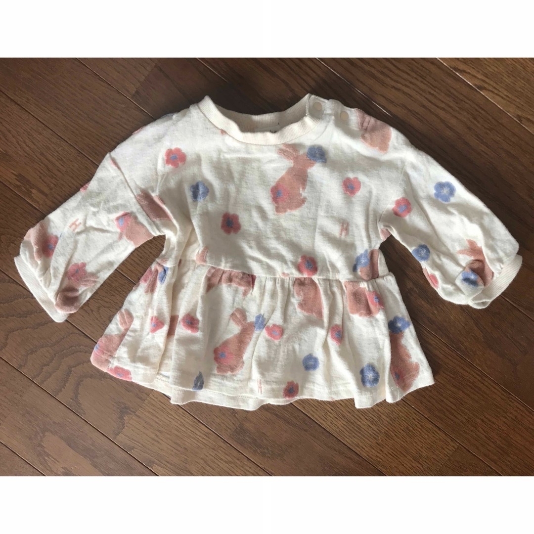 hakka baby(ハッカベビー)の長袖上下セット♡80cm女の子 キッズ/ベビー/マタニティのベビー服(~85cm)(その他)の商品写真