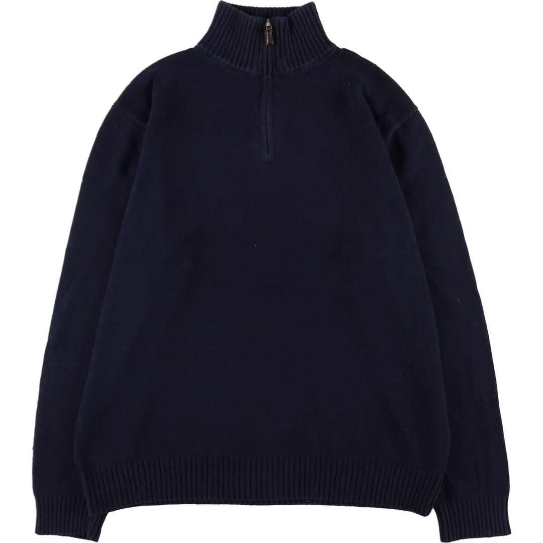 ジェイクルー J.Crew カシミア混 コットンニットハーフジップセーター メンズXL /eaa373459