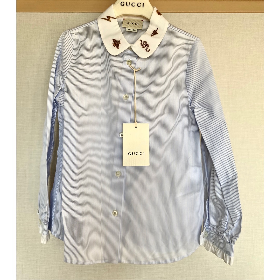 Gucci(グッチ)のGUCCIチルドレン　ブラウス　未使用 キッズ/ベビー/マタニティのキッズ服女の子用(90cm~)(ブラウス)の商品写真