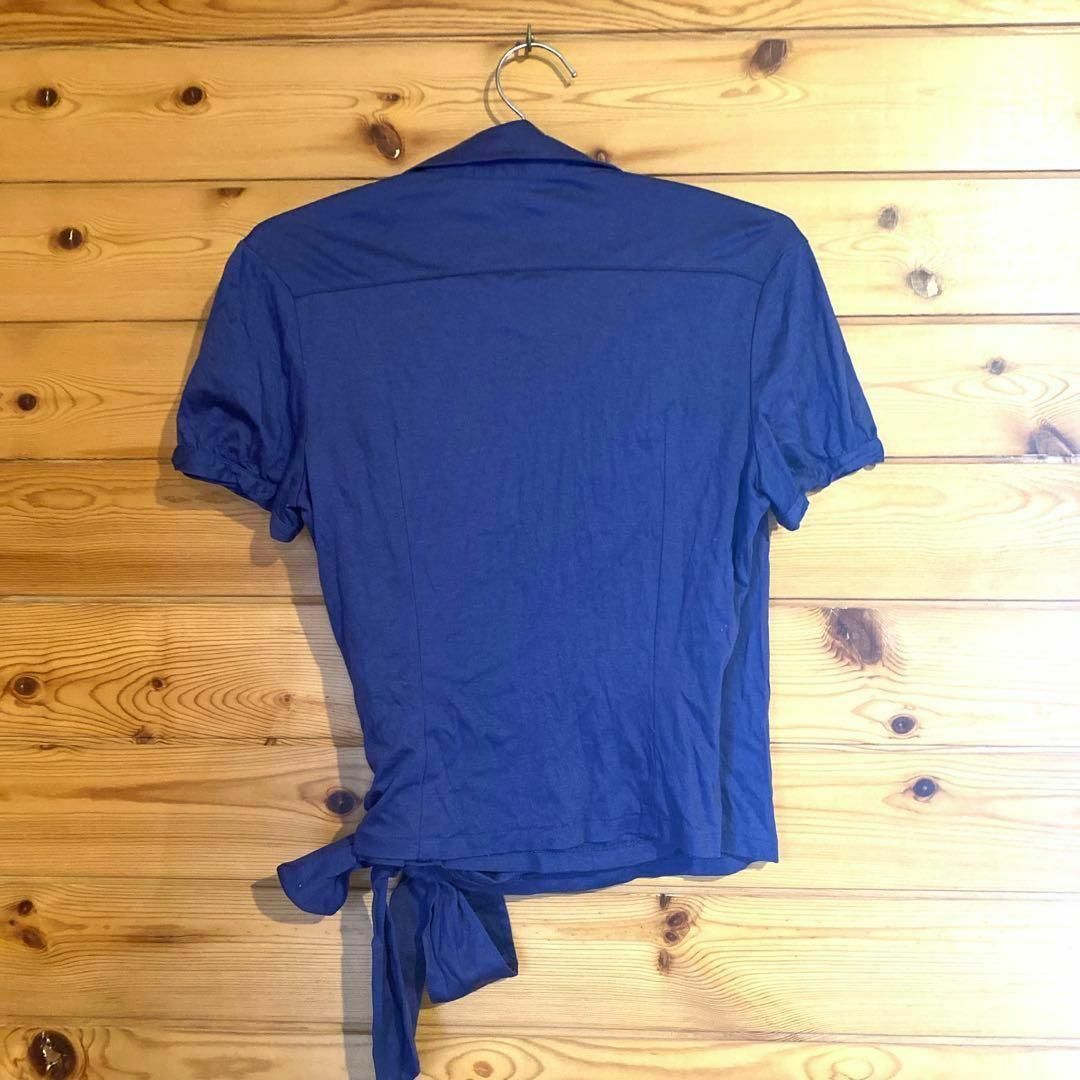 UNITED ARROWS(ユナイテッドアローズ)のUNITEDARROWS(ユナイテッドアローズ)シャツ ブルー リボン レディースのトップス(カットソー(半袖/袖なし))の商品写真