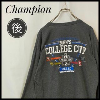 チャンピオン(Champion)のチャンピオン　長袖Ｔシャツ　サッカー　バックロゴ　ワンポイント　そでロゴ　ロンＴ(Tシャツ/カットソー(七分/長袖))