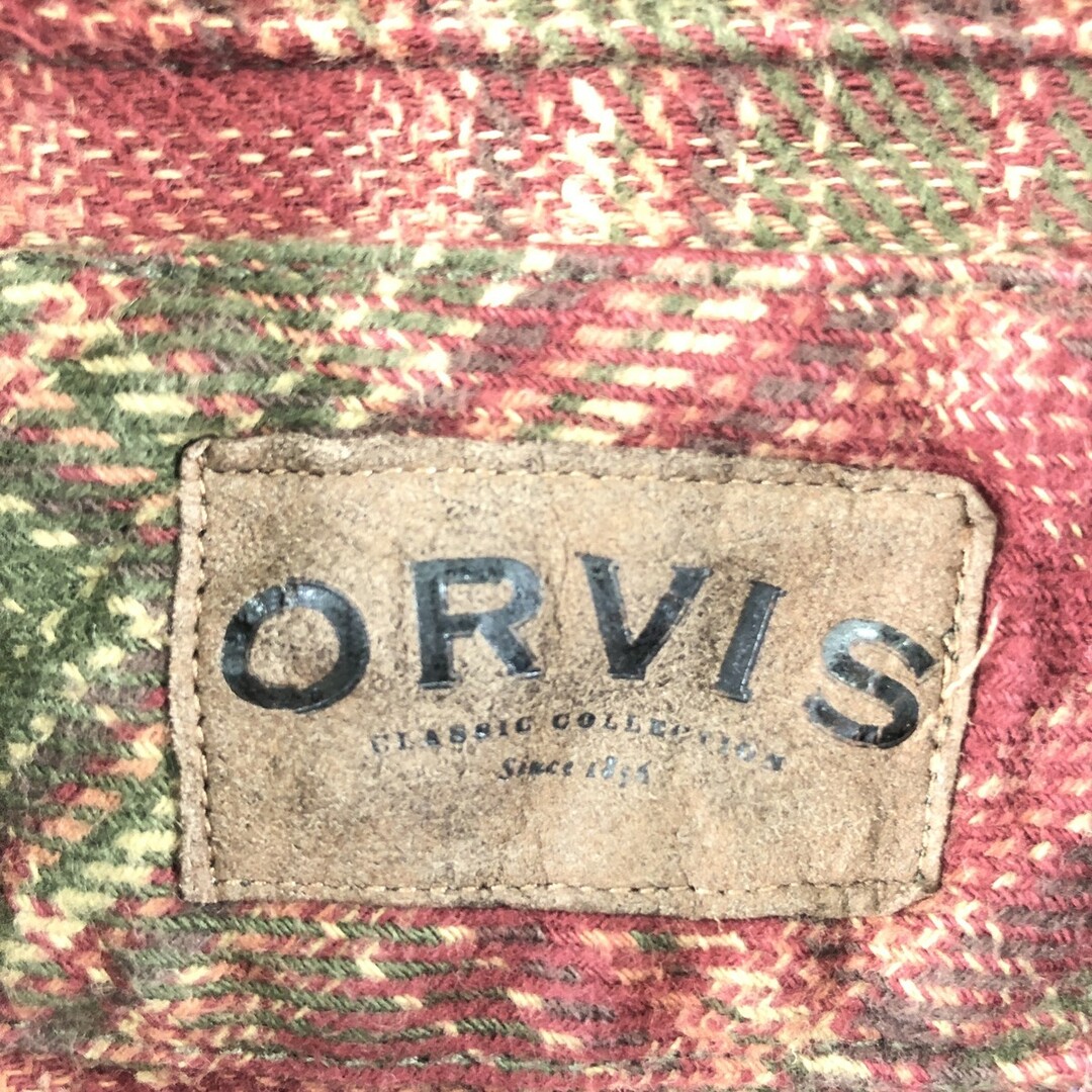 古着 ORVIS チェック柄 長袖 ヘビーネルシャツ メンズXL /eaa370839 メンズのトップス(シャツ)の商品写真