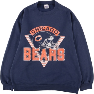 古着 90年代 TRENCH NFL Chicago Bears シカゴ ベアーズ スウェットシャツ トレーナー USA製 メンズL ヴィンテージ /eaa353475(スウェット)