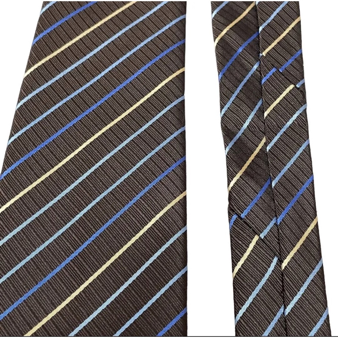 【美品】ポールスミス ネクタイ マルチストライプ柄 シルク100%