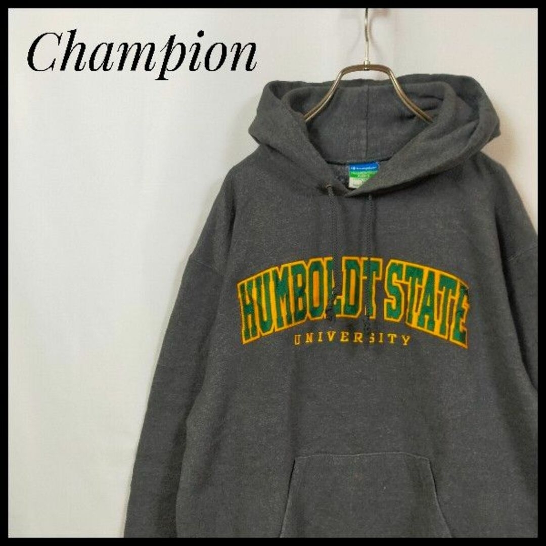 Champion - チャンピオン プルオーバーパーカー カレッジ デカロゴ 裏