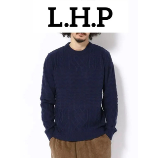 エルエイチピー(LHP)の新品　LHP   セーター　切り替えリンクスクルーネックニット(ニット/セーター)