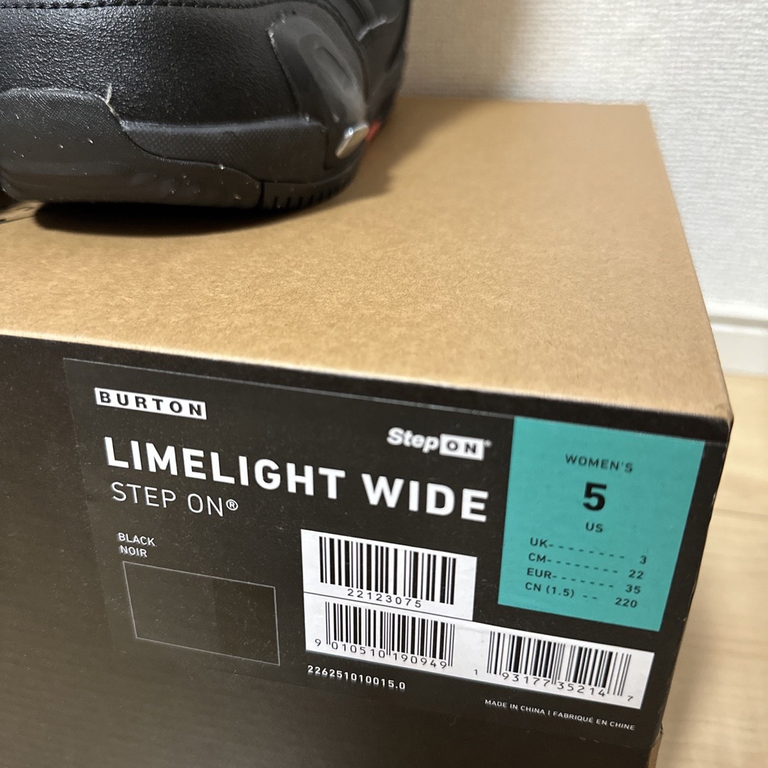 BURTON   BURTON LIMELIGHT WIDE STEP ON BLACK 5の通販 by ho7's shop