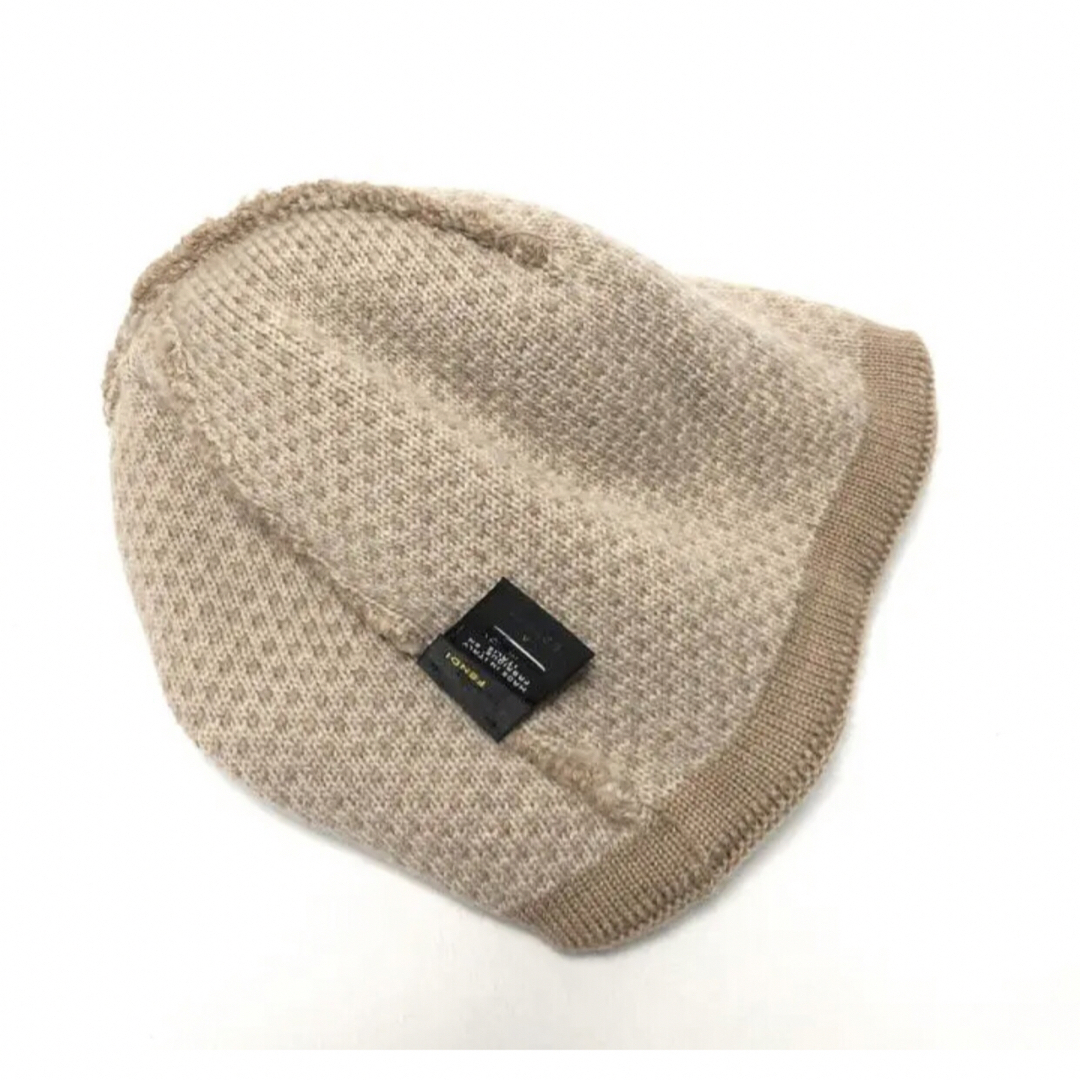 FENDI(フェンディ)のフェンディ ズッカ ニット帽 ニットキャップ 帽子 レディースの帽子(ニット帽/ビーニー)の商品写真