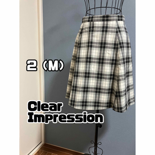 クリアインプレッション(CLEAR IMPRESSION)のClear Impresson 2（Ｍ）チェックフレアスカート(ひざ丈スカート)