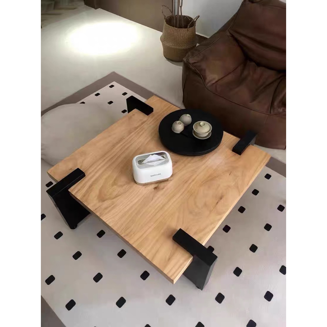 北欧シンプルでモダンな 木製コーヒーテーブル リビングテーブル センターテーブル インテリア/住まい/日用品の机/テーブル(ローテーブル)の商品写真