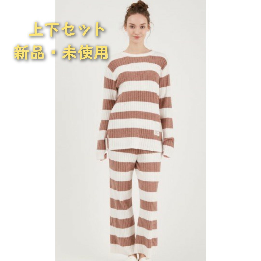 【新品・未使用】ジェラートピケ スムーズィーリブボーダープルオーバー・パンツ | フリマアプリ ラクマ