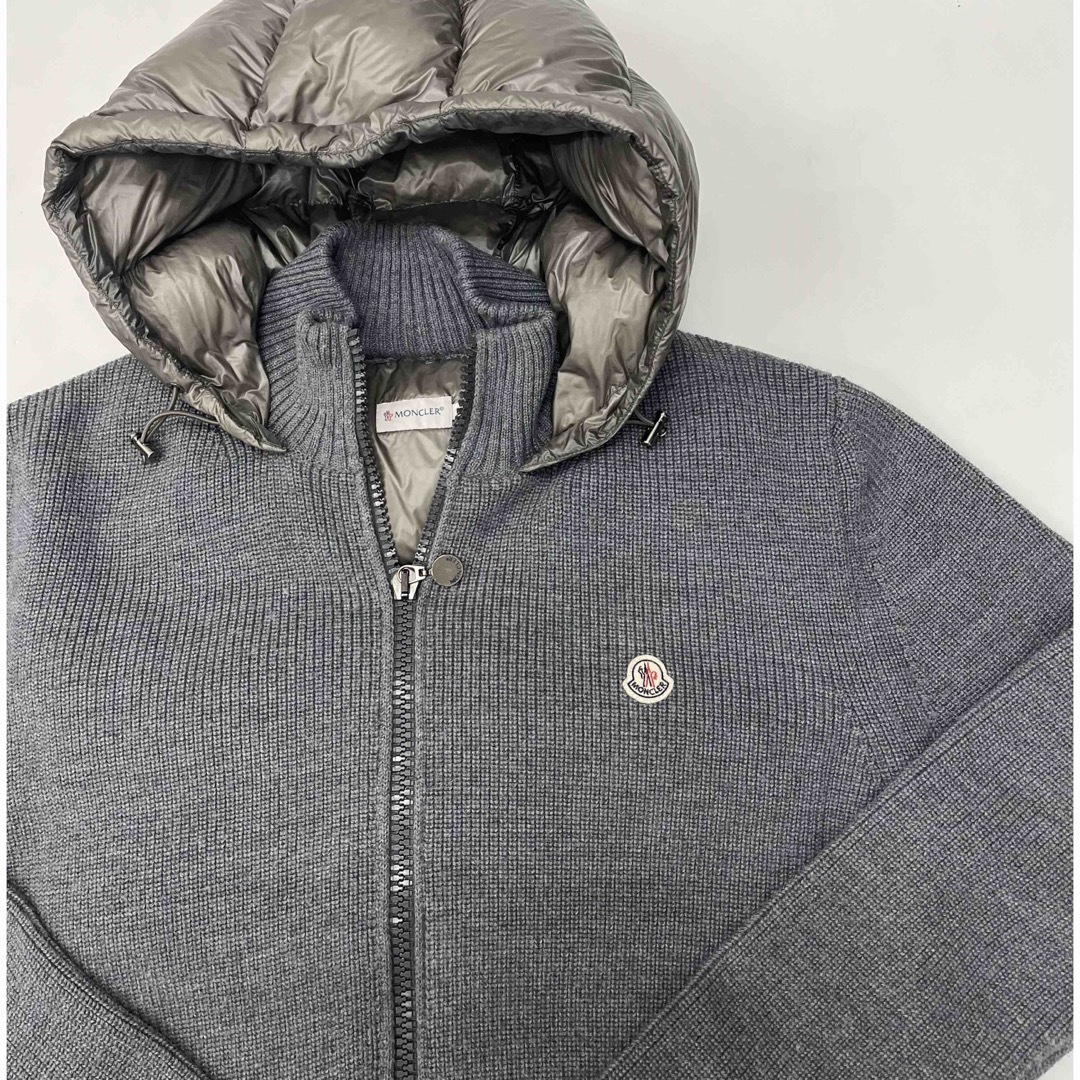 MONCLER(モンクレール)の美品 モンクレール ニット ダウン サイズXL メンズのジャケット/アウター(ダウンジャケット)の商品写真