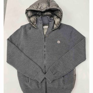 モンクレール(MONCLER)の美品 モンクレール ニット ダウン サイズXL(ダウンジャケット)