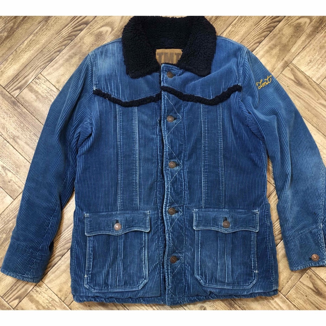 TMT   INDIGO CORDUROY BOA LUNCH JACKET