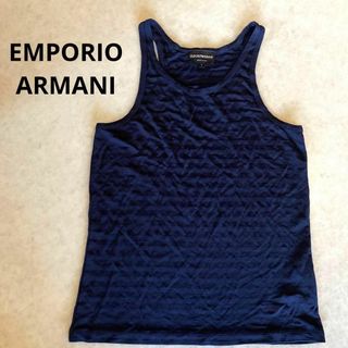 エンポリオアルマーニ(Emporio Armani)のEMPORIO ARMANI タンクトップ 紺色 ボーダー  ユニセックス♡(タンクトップ)