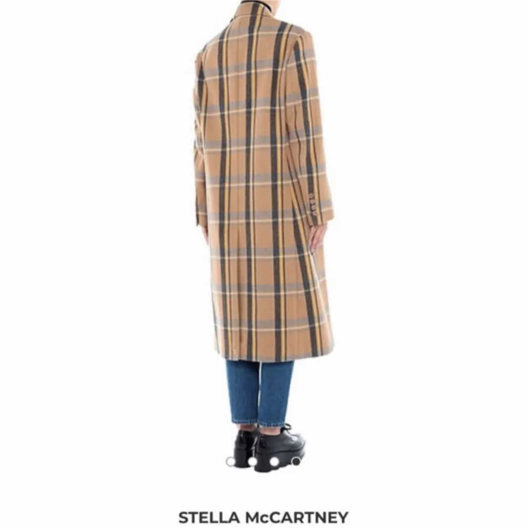 Stella McCartney(ステラマッカートニー)の正規ステラマッカートニー#チェックウールロングコート レディースのジャケット/アウター(ロングコート)の商品写真