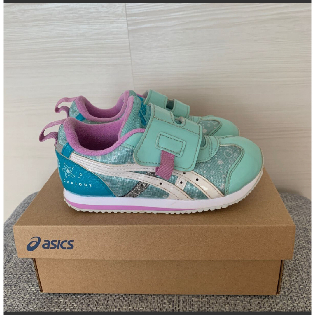 asics(アシックス)のアシックス　asics スクスク　ディズニーアリエルコラボ　18,5cm キッズ/ベビー/マタニティのキッズ靴/シューズ(15cm~)(スニーカー)の商品写真