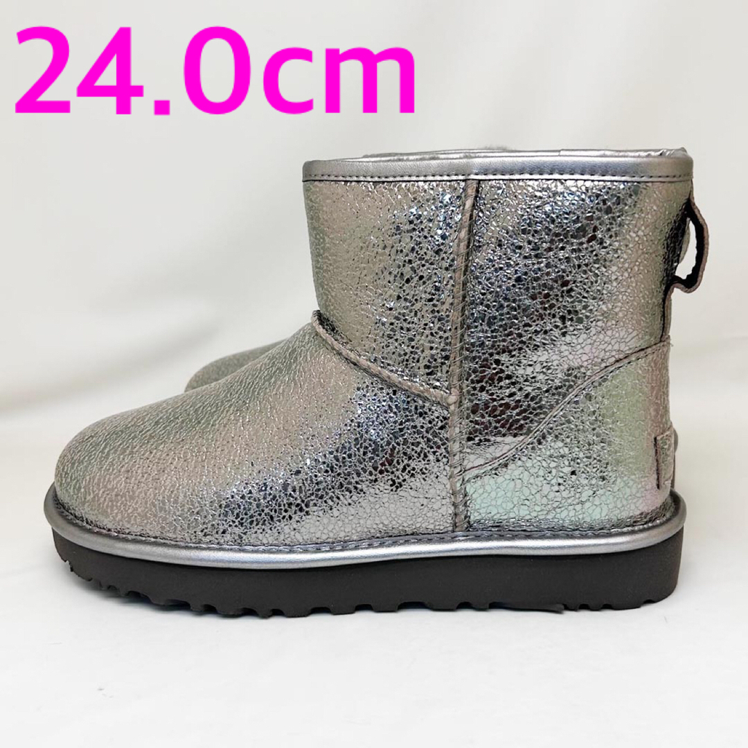 新品 UGG ブーツ METALLIC SPARKLE ガンメタル 24.0cm