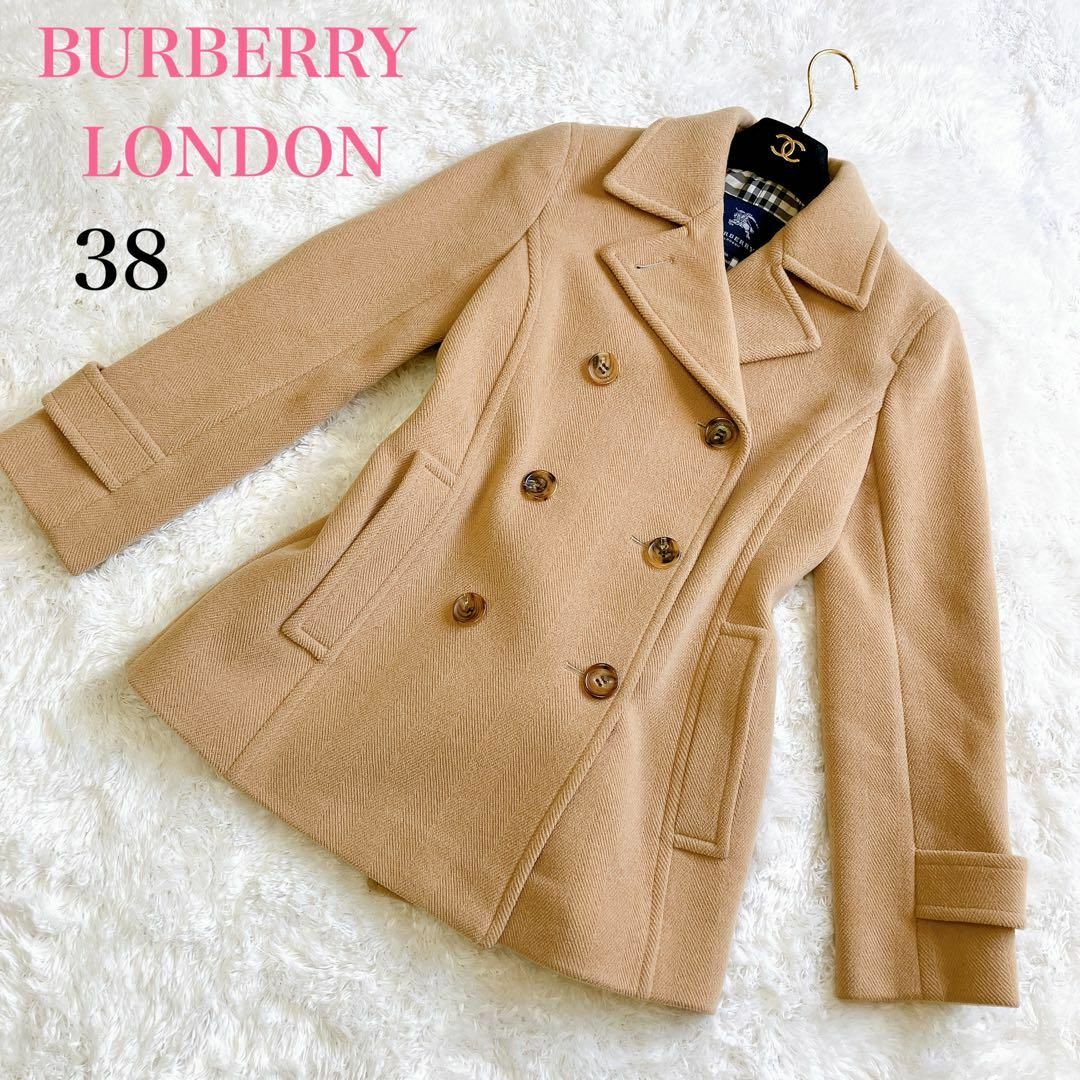 美品】Burberry London ウール Pコート-