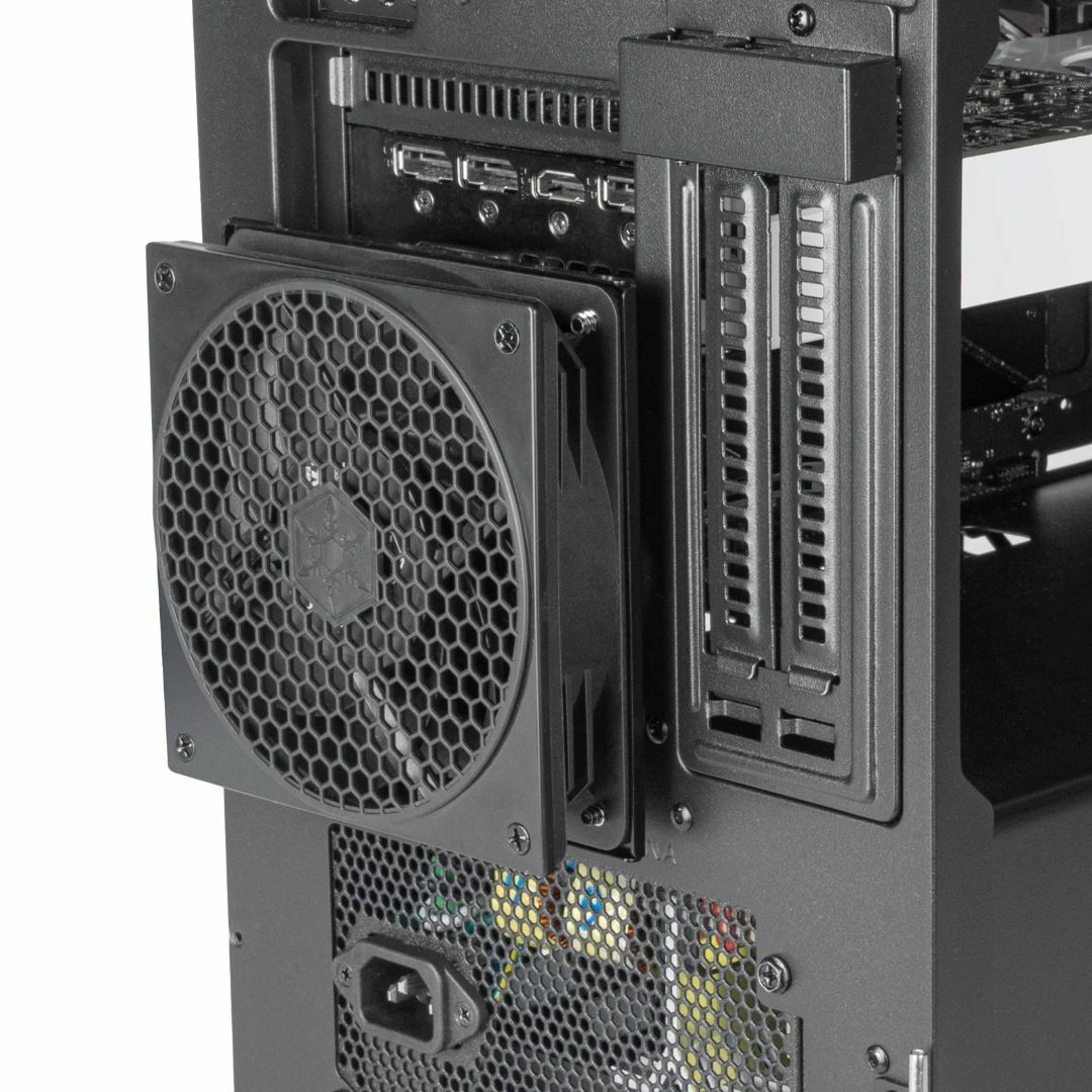 【数量限定】SilverStone PCケース外部装着 冷却ファンアダプタ ブラ 2