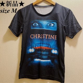 新品★ブラック★スティーヴンキング★映画クリスティーナ★Tシャツ★ユニセックス★(Tシャツ/カットソー(半袖/袖なし))