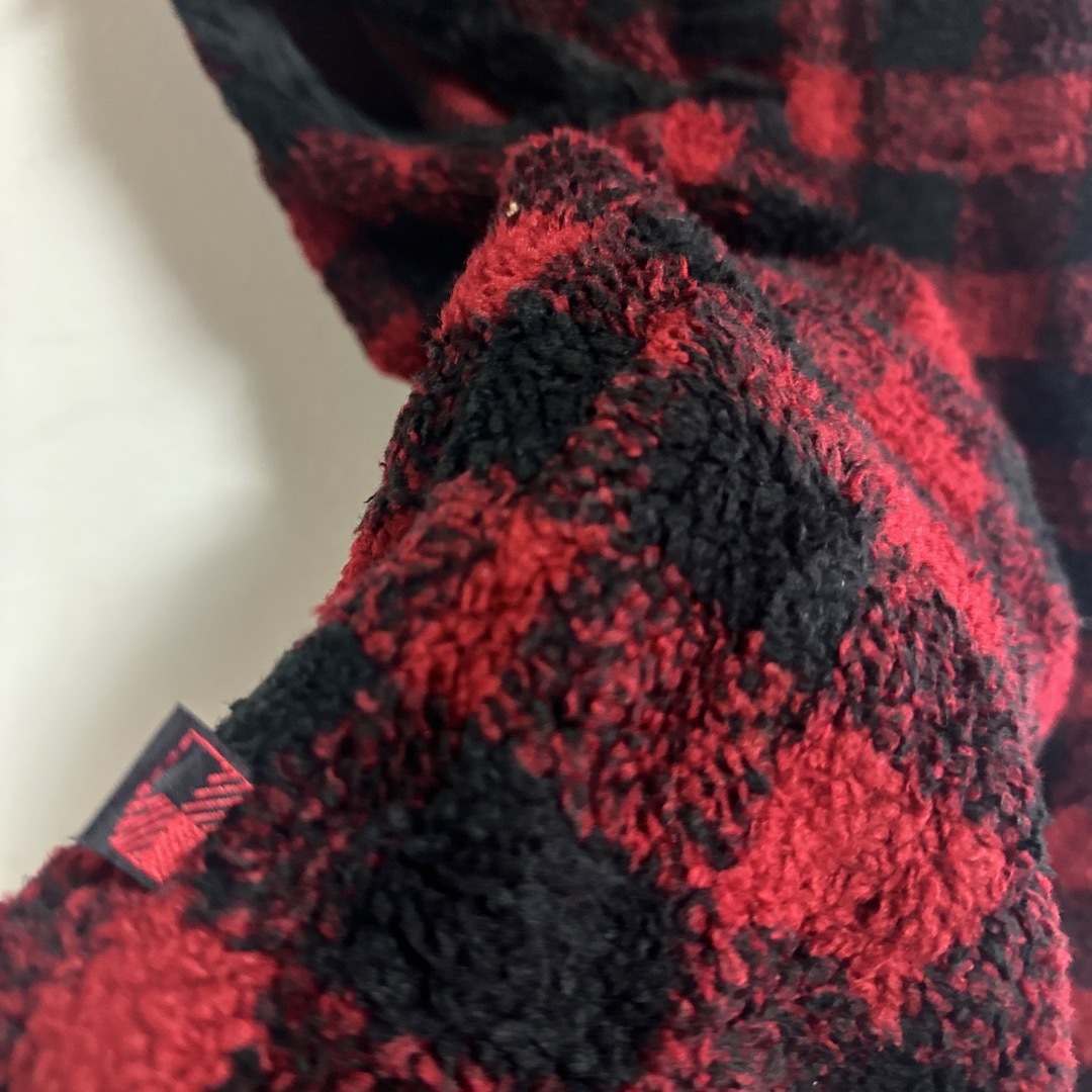 WOOLRICH(ウールリッチ)のウールリッチ　ボアベスト　ヴィンテージ　赤チェック　Mサイズ メンズのジャケット/アウター(その他)の商品写真