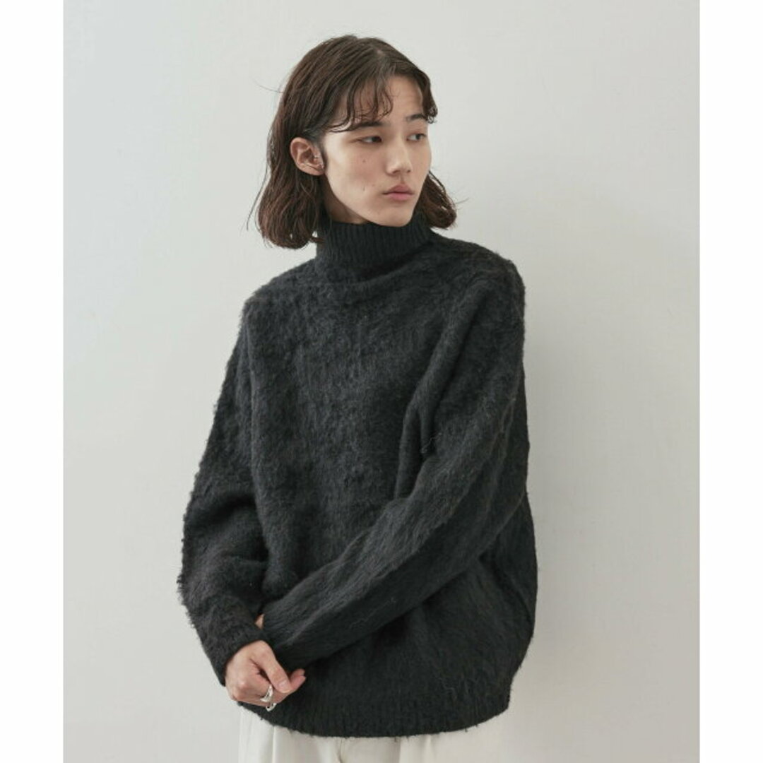 JUNRED(ジュンレッド)の【ブラック（01）】モヘアライクタートルネックニットプルオーバー メンズのトップス(ニット/セーター)の商品写真