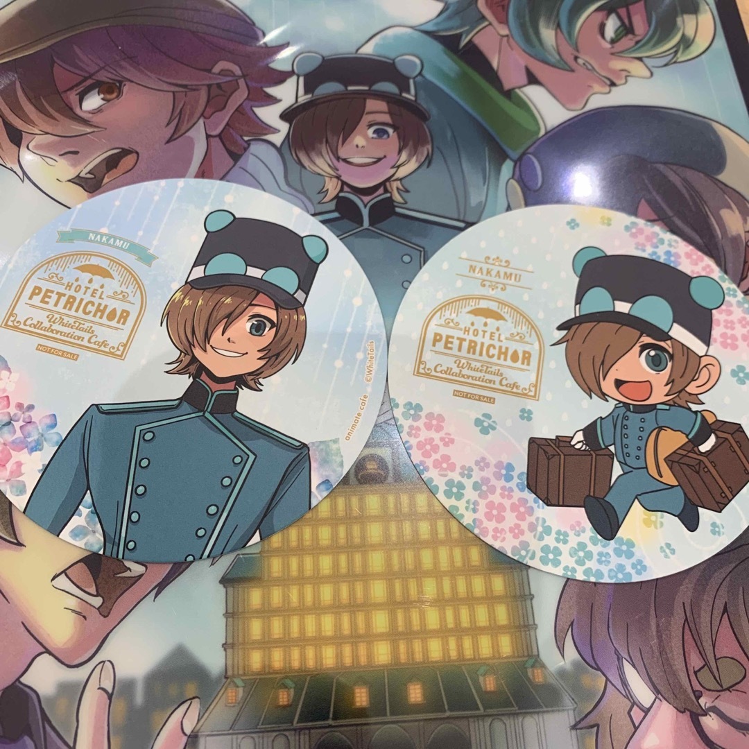 ワイテルズ アニメイトカフェ ホテペト コースター Nakamu 2種セットの