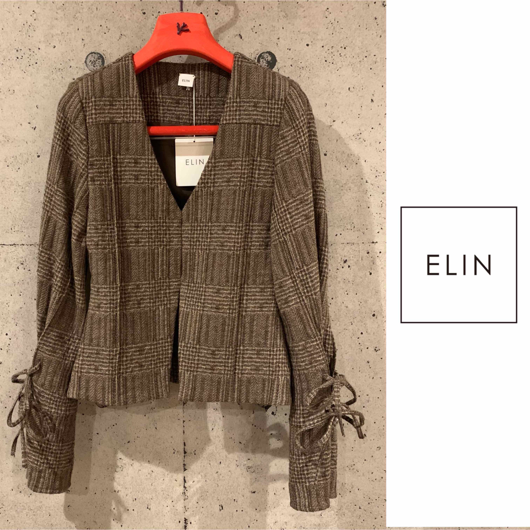 グランドセール 新品⭐️【ELIN】ツイード チェック ジャケット