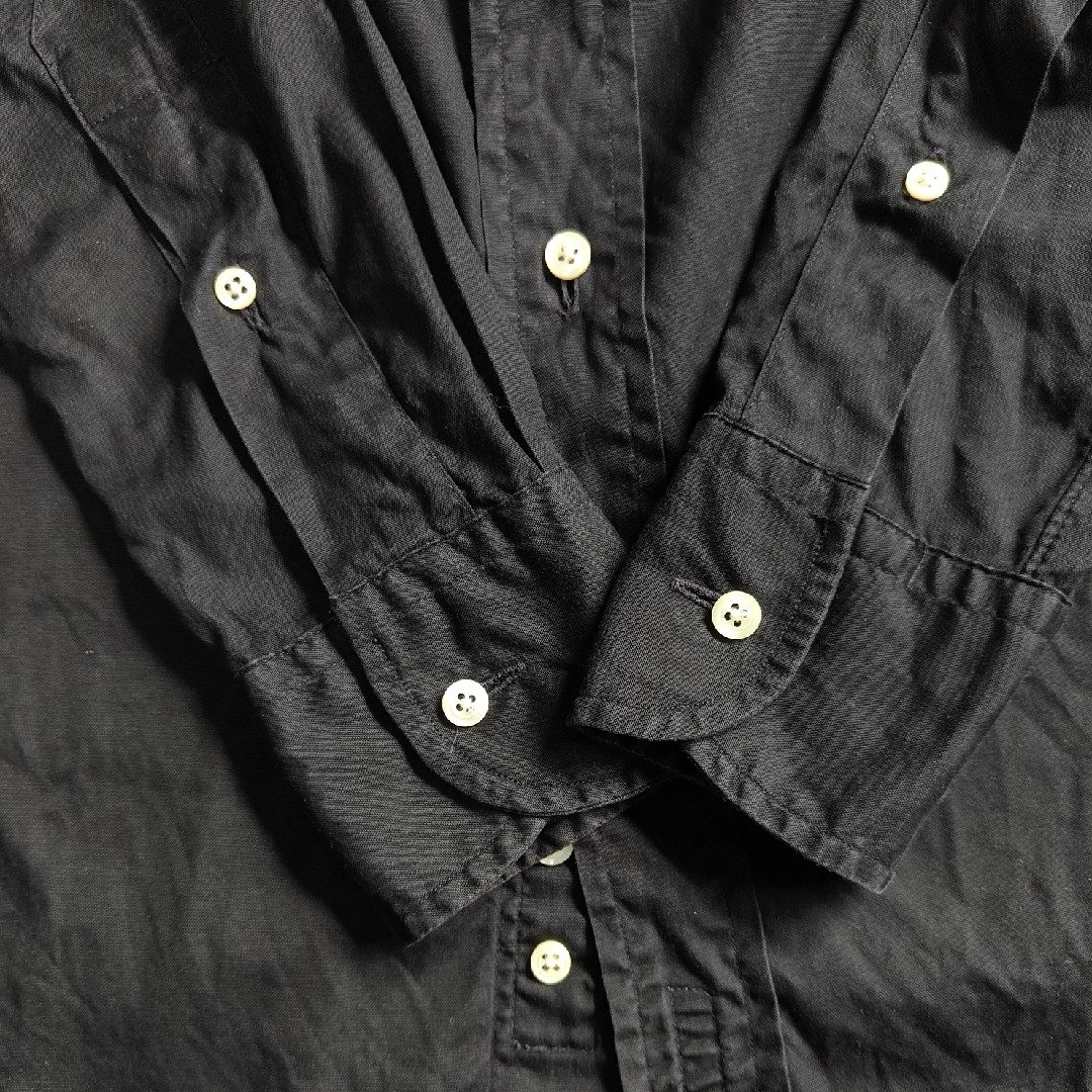 INDIVIDUALIZED SHIRTS(インディヴィジュアライズドシャツ)の【INDIVIDUALIZED SHIRTS】ボタンダウンシャツ USA製 黒 メンズのトップス(シャツ)の商品写真