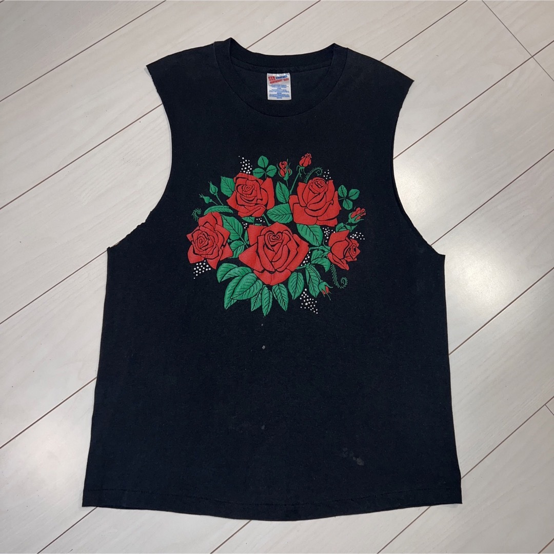 激レア 90s】Rose Print Vintage T-shirts - Tシャツ/カットソー(半袖