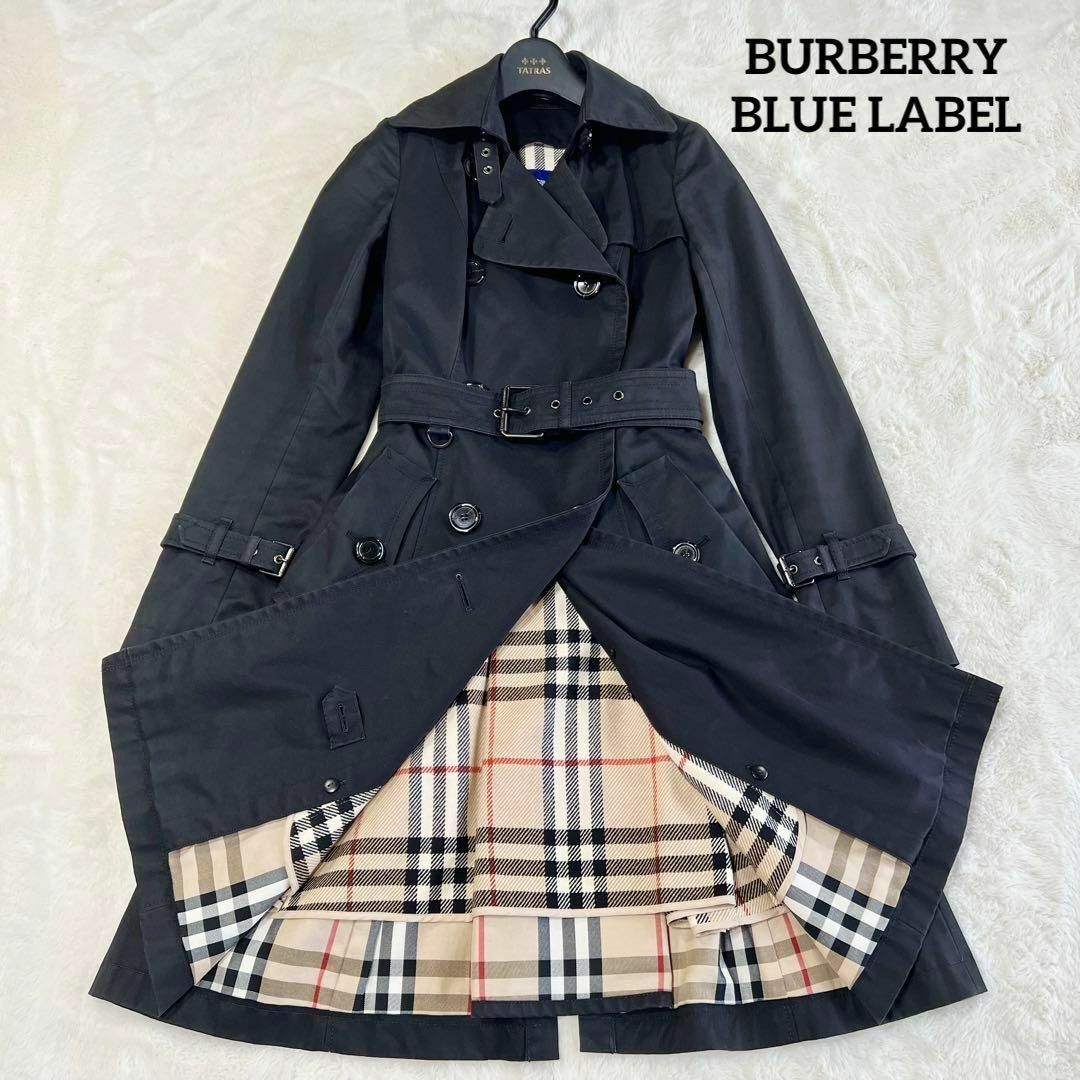 BURBERRY BLUE LABEL - バーバリー ロング トレンチコート M ライナー