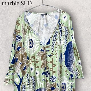 再値下げ　マーブルシュッド　ワンピース　marble SUD 鳥柄