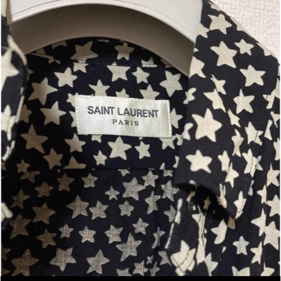 Saint Laurent - SAINT LAURENT サンローランスタープリント長袖シャツ ...